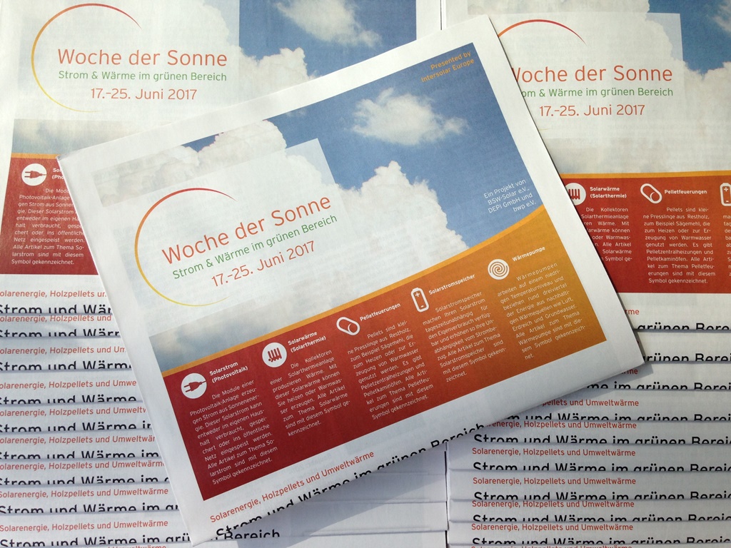 Woche der Sonne 2017: Kampagnenzeitung veröffentlicht