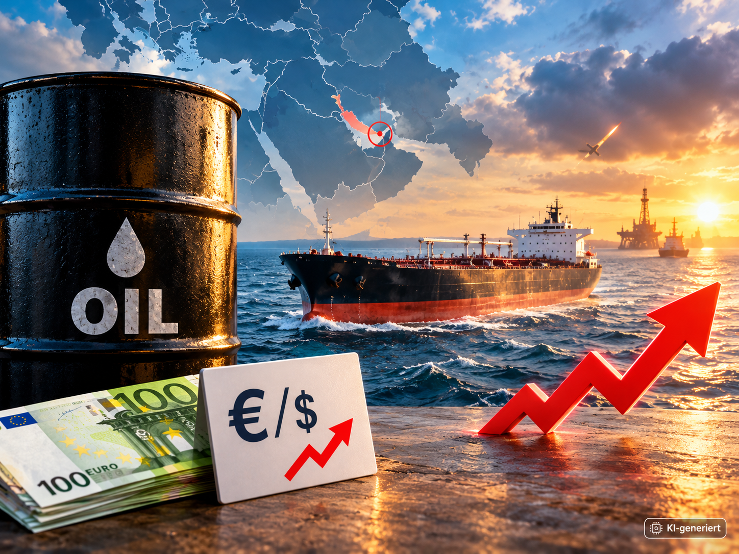 &Ouml;lmarkt_im_Aufwind__Geld__Meer_und_Geopolitik - KI generiert