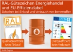 RAL-G�tezeichen Energiehandel und EU-Effizienzlabel - Sicherheit bei Einkauf und Verbrauch von Brennstoffen