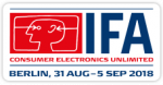 IFA 2018 in Berlin: 31. Aug. - 5. September 2018