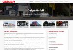 bersichtlichkeit und Kundeninformation: neues Webdesign bei Geiger GmbH 
