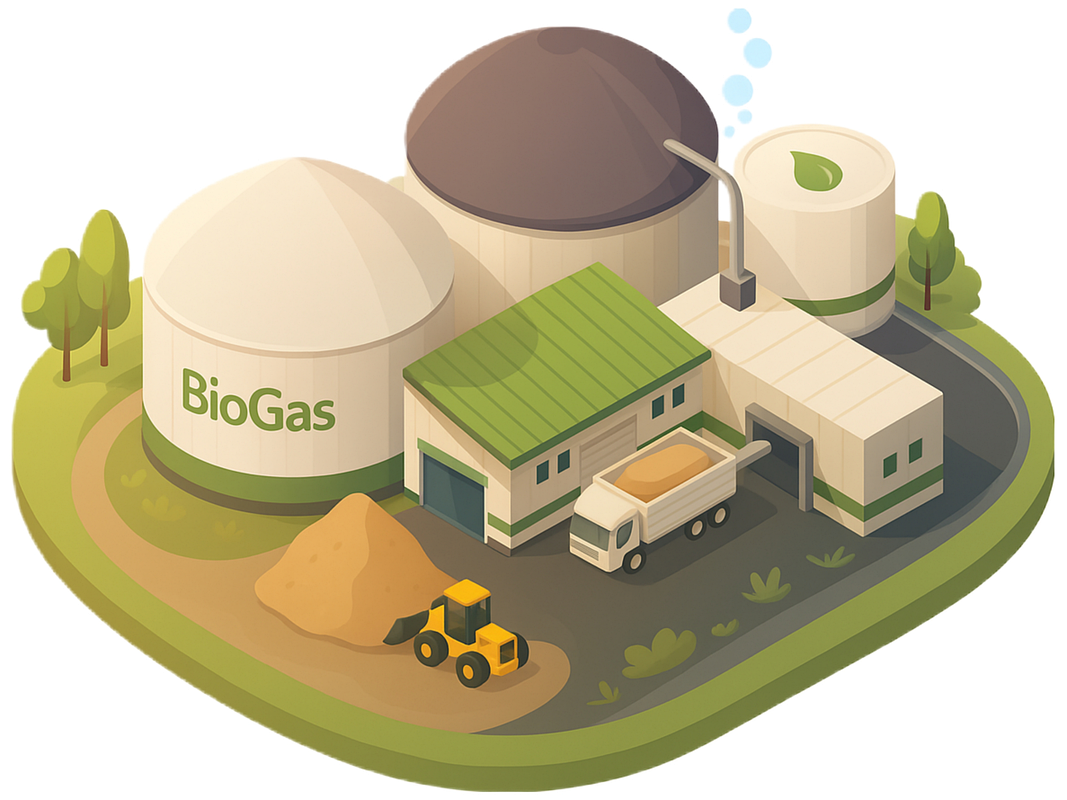 Grafik Biogasanlage