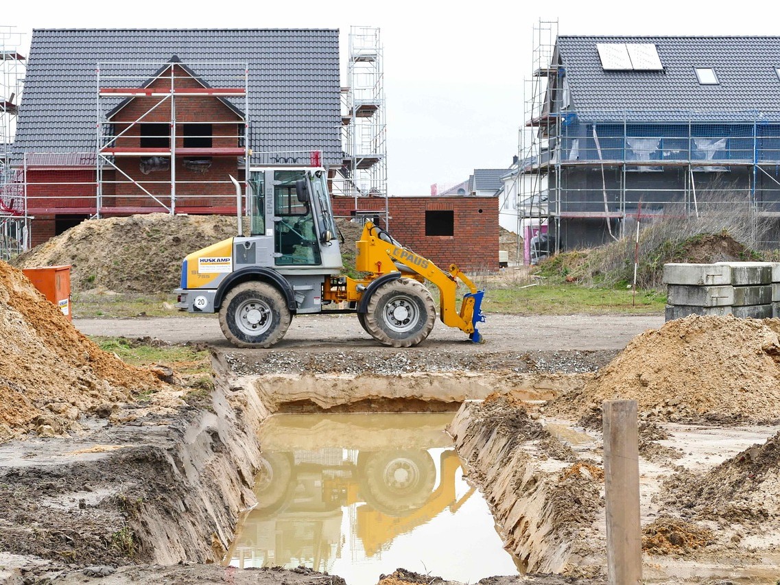 Neubaugebiet Häuser