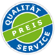 Qualität, Preis, Service