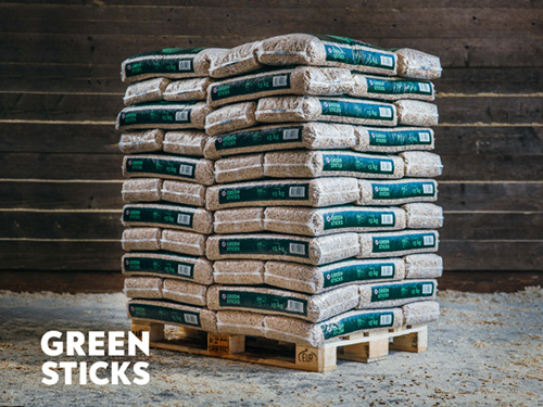 Green Sticks Pellets Palette / 990 kg