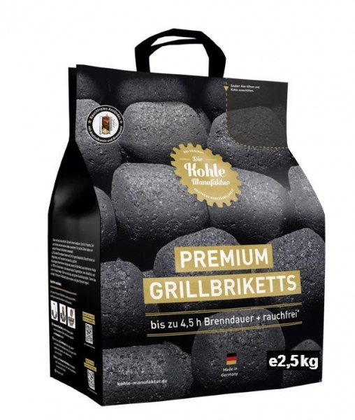 Premium Grillbriketts kl.Tüte + Brennpaste