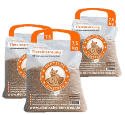 Tiereinstreu Pellets 100% Keimfrei, 65 x 15 kg Palette