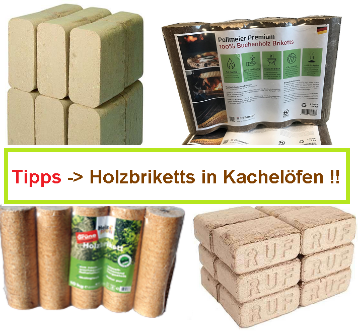 Tipps zu Holzbriketts in Kachelöfen!