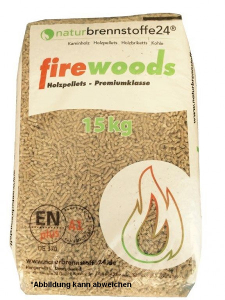 *firewoods* Premium-Holzpellets, EN plus A1, 65 x 15kg Sack