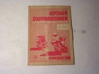 Rennprogramm / Leipziger - Stadtpark-Rennen - 1958
