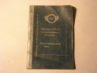 Garantieheft Spatz / 1965