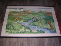 Rollbild Haustiere auf der Wiese