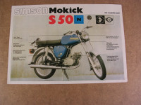 Prospekt Simson Mockick S 50 N Repro