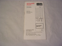 Autotest - Elektrik / BE. / 1985