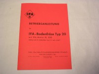 IFA-Bodenfräse Typ 20 / BE.