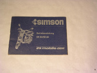 Simson SR 50/SR80 / BE. / 1985