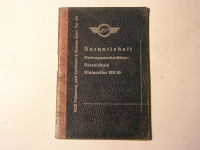 Garantieheft KR 50 / 1963