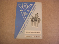 Vergaser Typ NB 22-2 / BE. / 1957