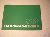Prospekt Hanomag - Rekord - 35PS