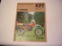 KFT Heft 8 / 1987 / Vorstellung Simson GS80