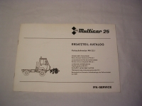 Multicar 25 Vorbaukehrwalze MA22.1 / EL. / 1988