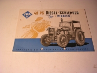 Prospekt Dieselschlepper Pionier 40PS / 1953