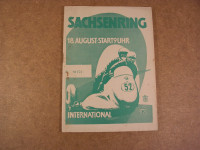 Rennprogramm / Sachsenring / 1957