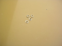 Rosette Vernickelt 6,9 x 3,6 x 1,3