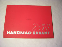 Prospekt Hanomag - Garant -23PS