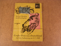 Programmheft / Sachsenring 1960