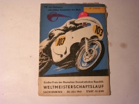 Rennprogramm / Sachsenring -1961