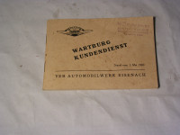 Wartburg-Kundendienst / 1960