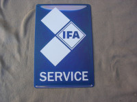 Blechschild IFA-Service / Repro
