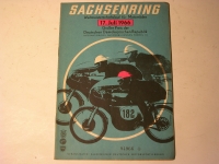 Rennprogramm / Sachsenring / 1966