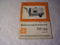Heizgerät Typ 266 / BE. / 1976