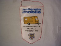 Wimpel 2. Caravan-Treffen / Hallensia Mobile 1980