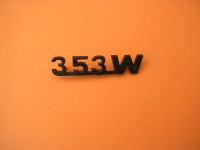 Schriftzug 353W / Schwarz