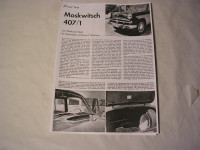 Testbericht Moskwitsch 407/1 / 1960