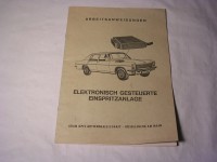 Elektronisch Gesteuerte Einspritzanlage / MO.