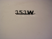 Schriftzug 353W / Kunststoff-Chrom
