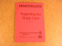 Tragkraftspritze TS8/8-T83/1 / EL. / 1976