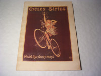 Plakat - Cycles Sirius / Fahrrad-Werbung