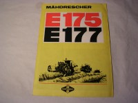 Prospekt Mähdräscher E 175 / E 177