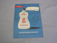 Werbeschild VEB Sonnenglanz