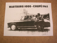 Prospekt Wartburg 1000-Coupe /1965