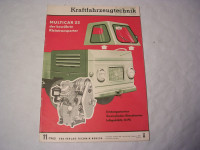 KFT Heft 11/1965 / Varianten des Multicar M22