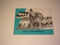 Prospekt BSA-Gald Star Modelle / 1955