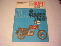 Kraftfahrzeugtechnik Heft 5 / 1969 / Vorstellung ETS 250 Trophy-Sport