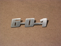 Schriftzug 601/ Aluminium