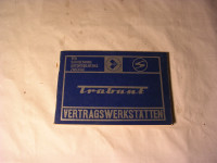 Vertragswerkstätten Trabant / 1968